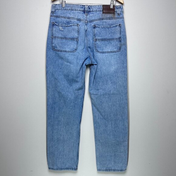 GUESS Relaxed Fit Light Wash Jeans 34 - Picture 4 of 9